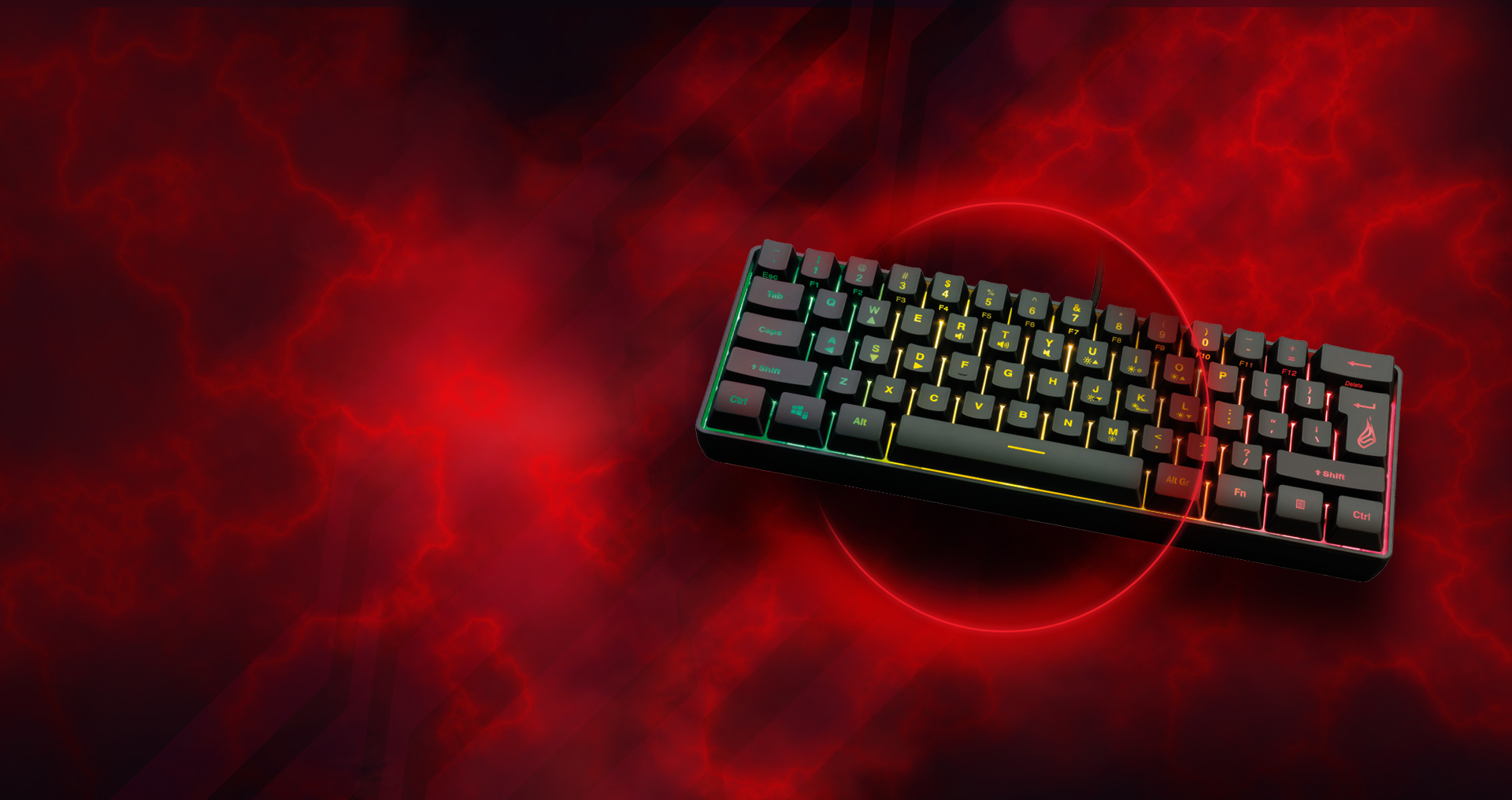 SureFire KINGPIN X1 60% GAMING RGB KEYBOARD - Image 2