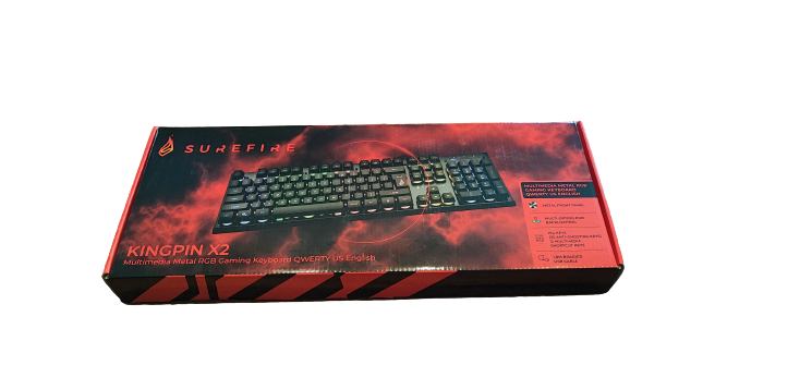 SureFire KINGPIN X2 MULTIMEDIA METAL RGB GAMING KEYBOARD - Image 3