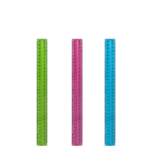 30cm Grip Ruler Colour