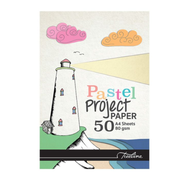 Pastel Project Paper 80g 50 Sheets